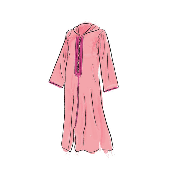 Affiche djellaba femme (pink)
