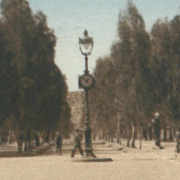 Vue ancienne de Marrakech - Rond point central au Guéliz - 1911