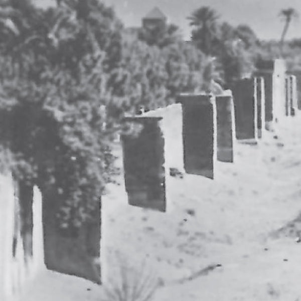 Vue ancienne de Marrakech - Les remparts de la médina - vers 1950