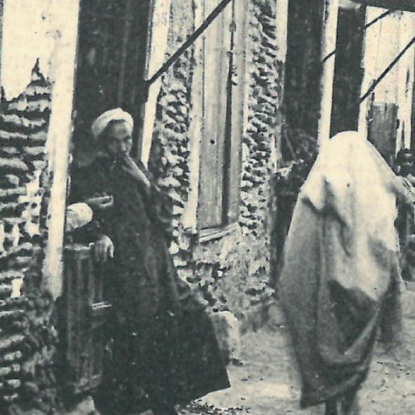 Vue ancienne de Marrakech - Un souk - vers 1930